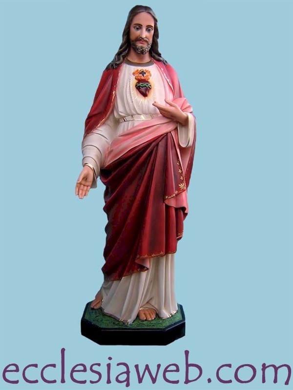 JESUS' SACRED HEART - FIBERGLASS STATUE