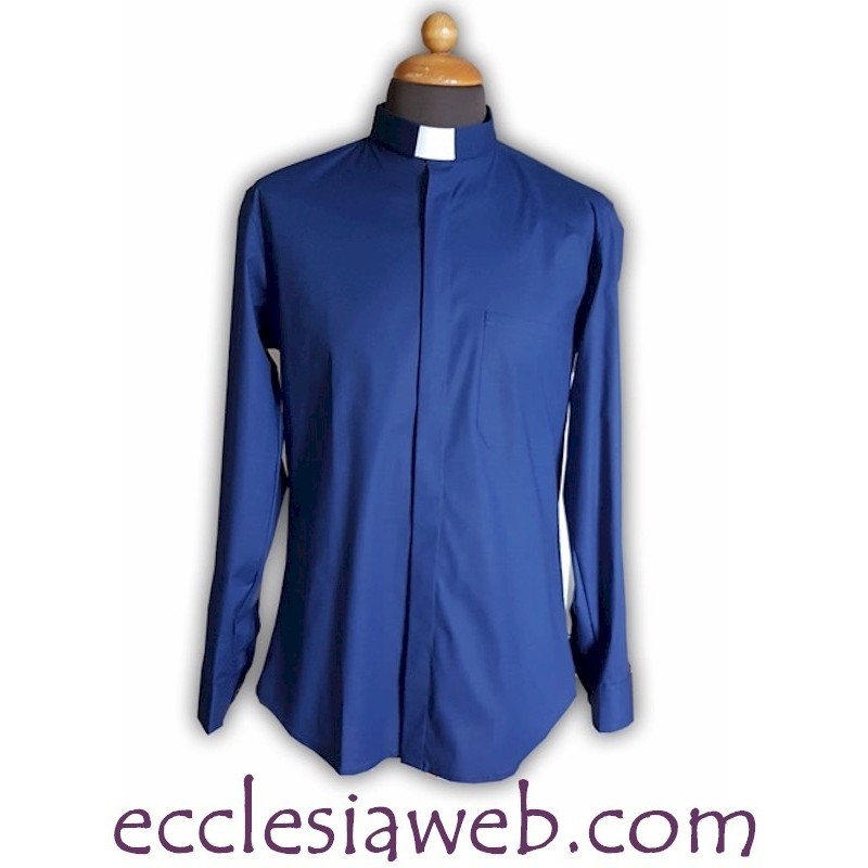 CAMICIA CLERGY MANICA LUNGA MISTO COTONE