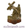 VIA CRUCIS IN BRONZO FUSO