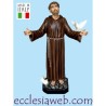 SAN FRANCESCO D'ASSISI - STATUA IN VETRORESINA CON LE BRACCIA APERTE