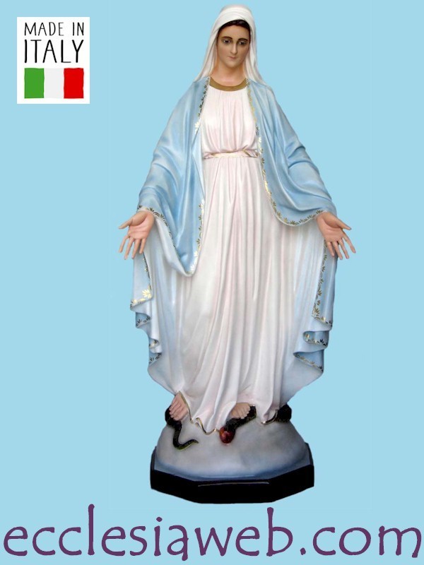 Madonna Miraculous Statue in Fiberglass 160 cm for OUTDOORS