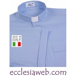 CAMICIA CLERGY MISTO COTONE MANICA CORTA