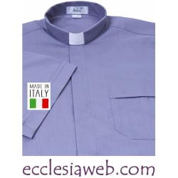 CAMICIA CLERGY MISTO COTONE MANICA CORTA