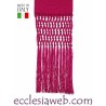 FASCIA ECCLESIASTICA IN MISTO SETA COMPLETA DI FRANGIE 115-125 - XL